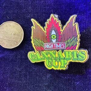 ⭐️ High Times Cannabis Cup Pin (2018 or 2018) Vancouver Island Lake Town